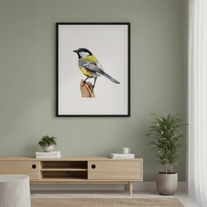 Téli ének � Akvarell hatású kék cinege art print / nyomat - művészet - grafika & illusztráció - művészi nyomat - Meska.hu