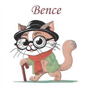 Cica-portré falikép gyerekszobába vagy nappaliba / Art print - művészet - grafika & illusztráció - digitális - Meska.hu