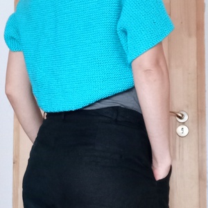 Türkiz veddfelke - ruha & divat - női ruha - bolero - Meska.hu