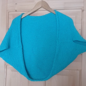 Türkiz veddfelke - ruha & divat - női ruha - bolero - Meska.hu