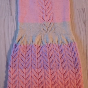 Tulipán kötött kislány ruha - ruha & divat - babaruha & gyerekruha - ruha - Meska.hu