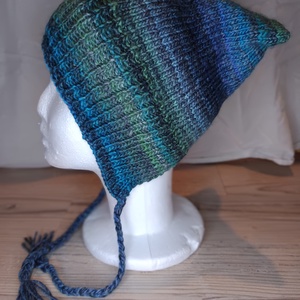 Tenger cicafüles sapka  - ruha & divat - sál, sapka, kendő - sapka - Meska.hu