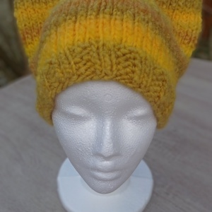 Napsugár cicafüles sapka, Ruha & Divat, Sál, Sapka, Kendő, Sapka, Kötés, MESKA