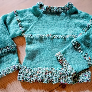 Tavasz kötött pulóver - ruha & divat - női ruha - pulóver - Meska.hu