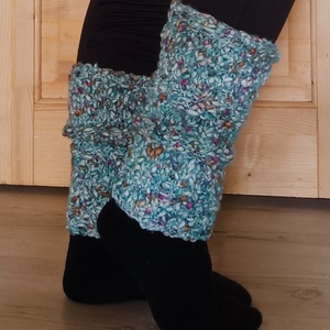 Tengerpart kötött lábszármelegítő - Meska.hu