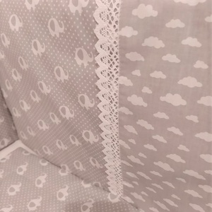 Rácsvédő elefántos-felhős 3 részes garnitúra - otthon & életmód - lakástextil - Meska.hu