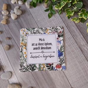 Poháralátét, Otthon & Életmód, Konyhafelszerelés, tálalás, Tálalás, Tányér- és poháralátét, Varrás, Patchwork, foltvarrás, MESKA