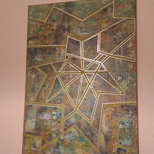 Dimonds - Modern Absztrakt Festmény - művészet - festmény - festmény vegyes technika - Meska.hu