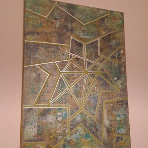 Dimonds - Modern Absztrakt Festmény - művészet - festmény - festmény vegyes technika - Meska.hu