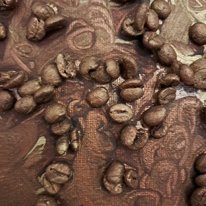 Coffee - Modern Absztrakt Festmény - művészet - festmény - festmény vegyes technika - Meska.hu