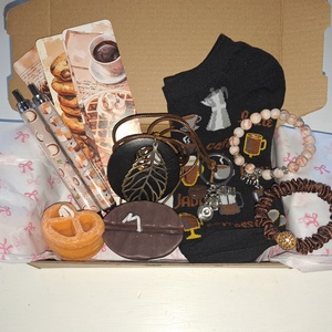 Kávés Ajándékcsomag - otthon & életmód - papír, írószer - ajándékozás kellékei - ajándékzsák, csomagolás - Meska.hu