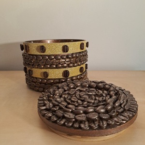 Kávéörvény � Egyedi Kézműves Illatgyertya - otthon & életmód - gyertya, illat, aroma - gyertya - Meska.hu