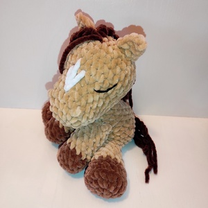 Horgolt ló plüss amigurumi - játék & sport - plüssállat & játékfigura - ló - Meska.hu