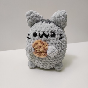 Pusheen cica horgolt plüss - játék & sport - plüssállat & játékfigura - cica - Meska.hu