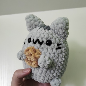 Pusheen cica horgolt plüss - játék & sport - plüssállat & játékfigura - cica - Meska.hu