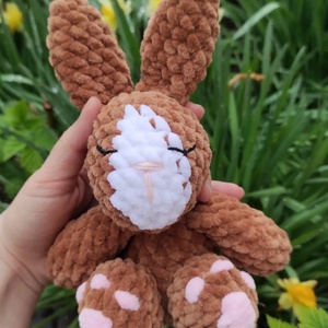 Horgolt plüss nyuszi amigurumi - játék & sport - plüssállat & játékfigura - nyuszi - Meska.hu
