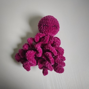 Horgolt plüss polip amigurumi - játék & sport - plüssállat & játékfigura - polip - Meska.hu