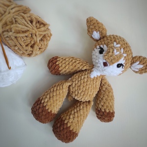 Horgolt őz plüss amigurumi - Meska.hu