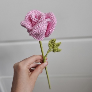 Horgolt rózsa - Meska.hu