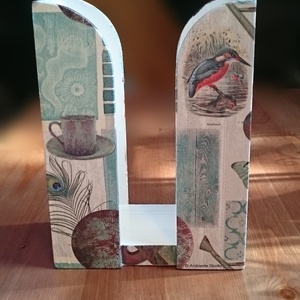 Vintage zsepkendőtartó, mintás asztali zsebkendőtartó szalvéta technikával díszítve, asztaldísz, asztaldekoráció - otthon & életmód - tárolás & rendszerezés - zsebkendőtartó - Meska.hu