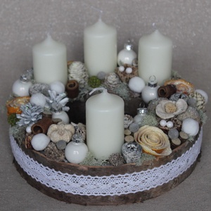 Adventi koszorú  - Meska.hu