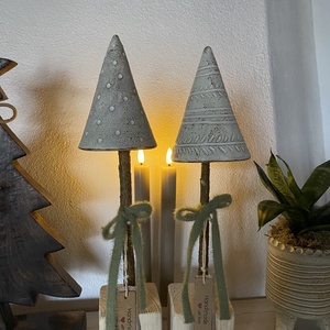 Kerámia fenyőfa - Meska.hu