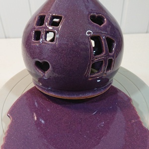 Kerámia mécsestartó, Művészet, Szobor, Kerámia, Agyagozás, Kerámia, MESKA