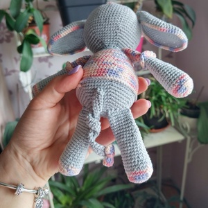 Ellie, az elefánt - horgolt játék gyerekeknek KIÁRUSÍTÁS - játék & sport - plüssállat & játékfigura - elefánt - Meska.hu