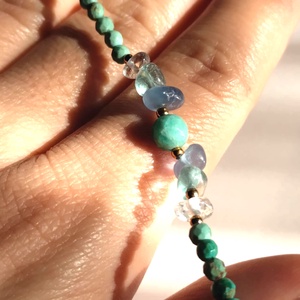 Peru türkiz ásványkarkötő  - ékszer - karkötő - ásványkarkötő - Meska.hu