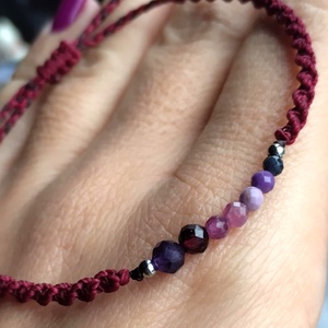 7 csakra ásványkarkötő  - ékszer - karkötő - ásványkarkötő - Meska.hu