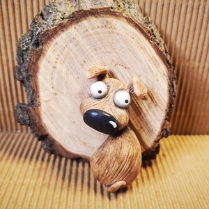 Cuki kutyás kitűző - ékszer - kitűző és bross - kitűző - Meska.hu
