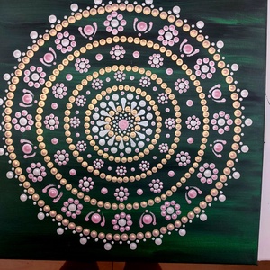Cseresznyevirág mandala - otthon & életmód - dekoráció - spiritualitás - mandala - Meska.hu