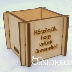 Kövirózsa tartó köszönetajándék  - esküvő - emlék & ajándék - köszönőajándék - Meska.hu