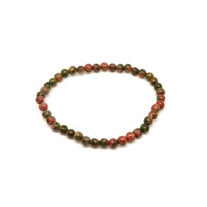Unakit ásvány karkötő golyós 4mm, Ékszer, Karkötő, Ásványkarkötő, , MESKA