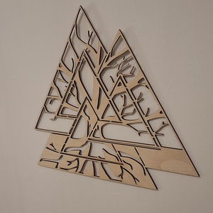 Valknut szimbólum - otthon & életmód - dekoráció - kép & falikép - fából készült kép - Meska.hu