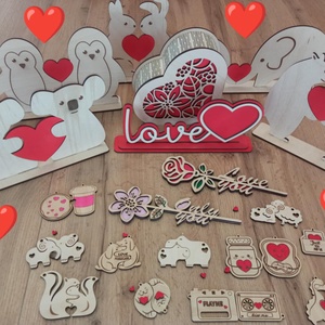 Valentin virág - esküvő - dekoráció - asztaldísz - Meska.hu