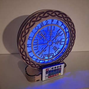 Viking LED lámpa, Otthon & Életmód, Lámpa, Asztali lámpa, Famegmunkálás, MESKA