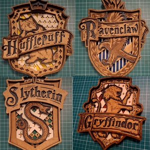 Harry Potter  Címeres falidísz  - otthon & életmód - dekoráció - dísztárgy - Meska.hu