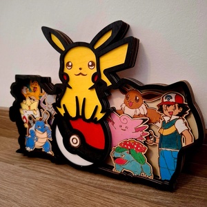Pokémon fa dísz - otthon & életmód - dekoráció - asztal és polc dekoráció - asztaldísz - Meska.hu
