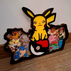 Pokémon fa dísz - otthon & életmód - dekoráció - asztal és polc dekoráció - asztaldísz - Meska.hu