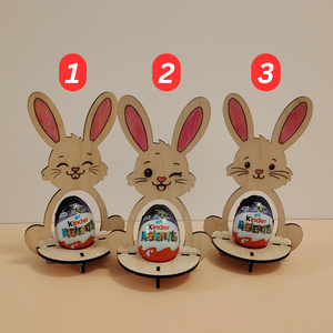 Nyuszis tojás tartó - ünnepi díszek, dekorációk - húsvéti díszek és dekorációk - húsvéti tojástartó - Meska.hu