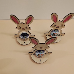 Nyuszis tojás tartó - ünnepi díszek, dekorációk - húsvéti díszek és dekorációk - húsvéti tojástartó - Meska.hu