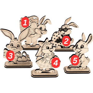 Nyuszis figura - ünnepi díszek, dekorációk - húsvéti díszek és dekorációk - húsvéti tojástartó - Meska.hu