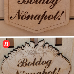 Lézervágott ajándék virágos kosár - ünnepi díszek, dekorációk - húsvéti díszek és dekorációk - húsvéti kosár - Meska.hu