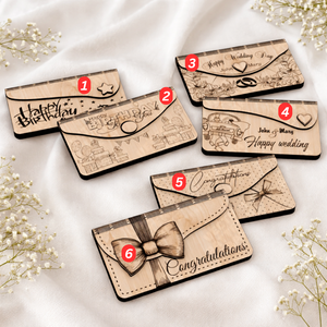 Pénzátadó fa boríték - otthon & életmód - papír, írószer - ajándékozás kellékei - pénzátadó doboz - Meska.hu