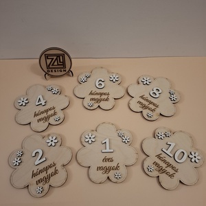 baba mérföldkő tábla szett - Meska.hu