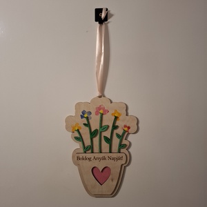 Ujjlenyomatos Anyák napi dísz - baba - mama - babaemlékek - baba emlékőrző - Meska.hu