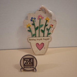 Ujjlenyomatos Anyák napi dísz - Meska.hu