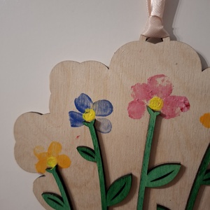 Ujjlenyomatos Anyák napi dísz - baba - mama - babaemlékek - baba emlékőrző - Meska.hu