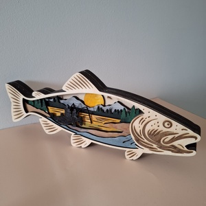 Horgász asztaldísz - otthon & életmód - dekoráció - asztal és polc dekoráció - asztaldísz - Meska.hu